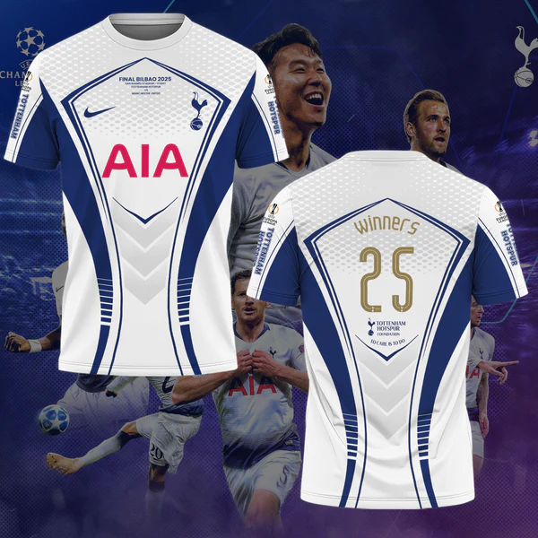 Tottenham Hotspur Champions 2025 T-Shirt TM NTA V2