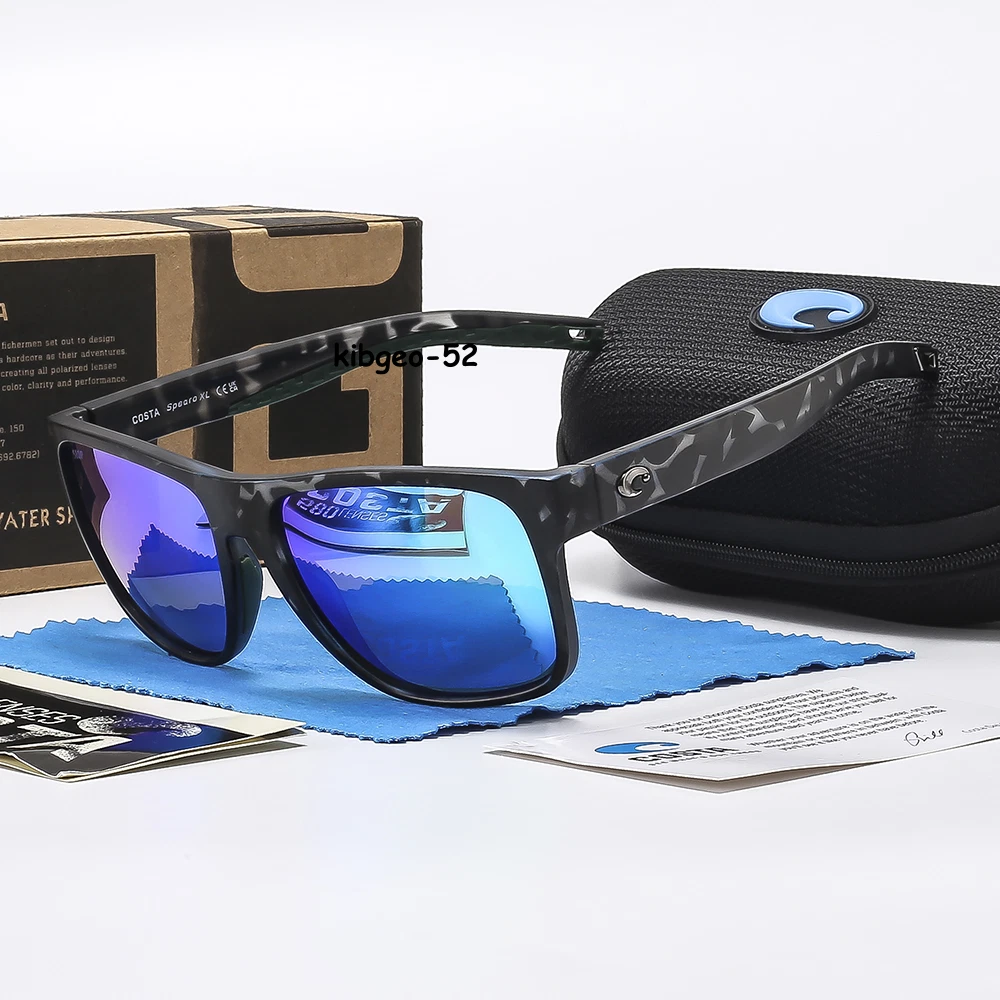 Costa Del Mar Spearo Xl Demi Green Mirror 580p Plastic Polarized Lens Sunglasses 97963898263